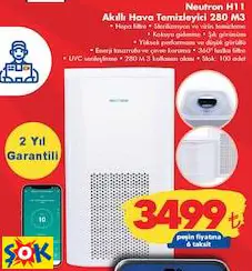 NEUTRON H11 AKILLI HAVA TEMİZLEYİCİ 280 M3